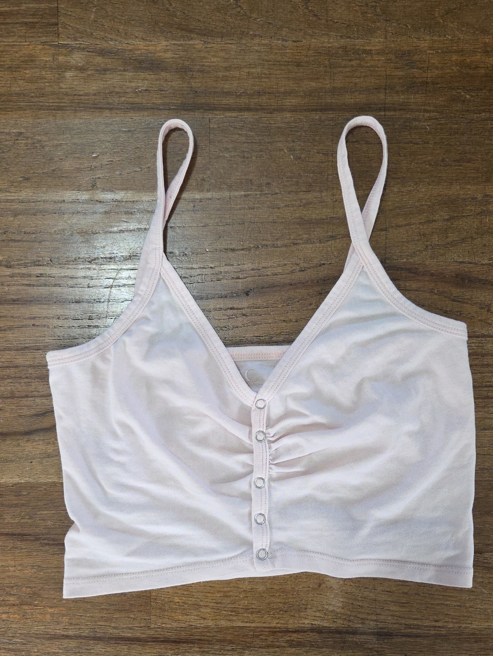 PacCares Ruched Button-Front Tank Top